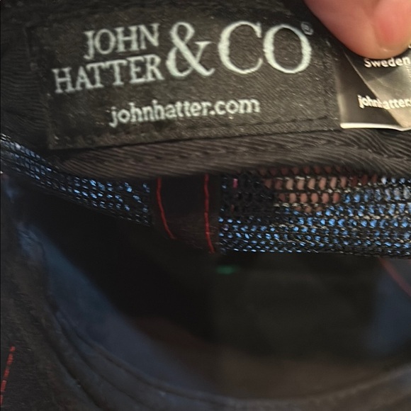 John Hatter Black and Red Trucker Hat by John Hatter & Co - Picture 6 of 7